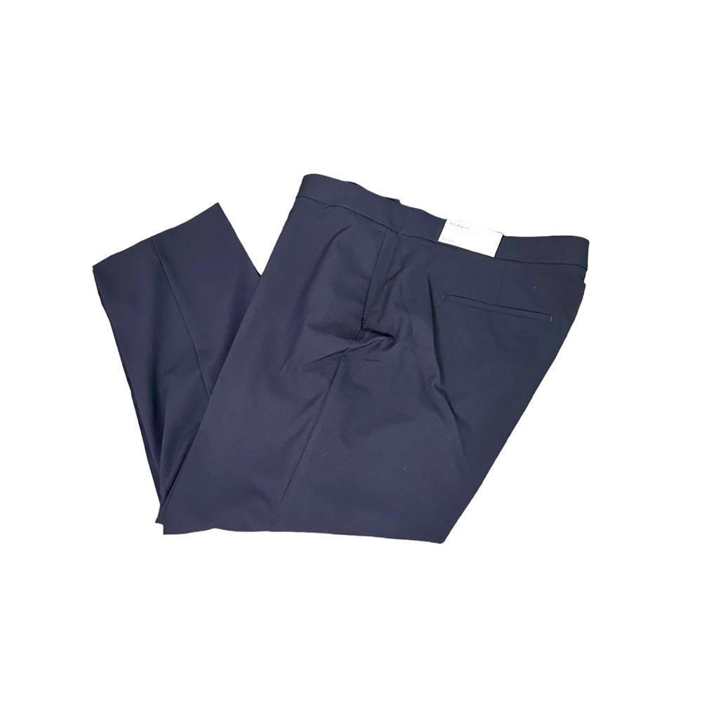 NWT-ANN TAYLOR The Ankle “Seasonless Stretch” Pant in Deep Navy Sky Size 18